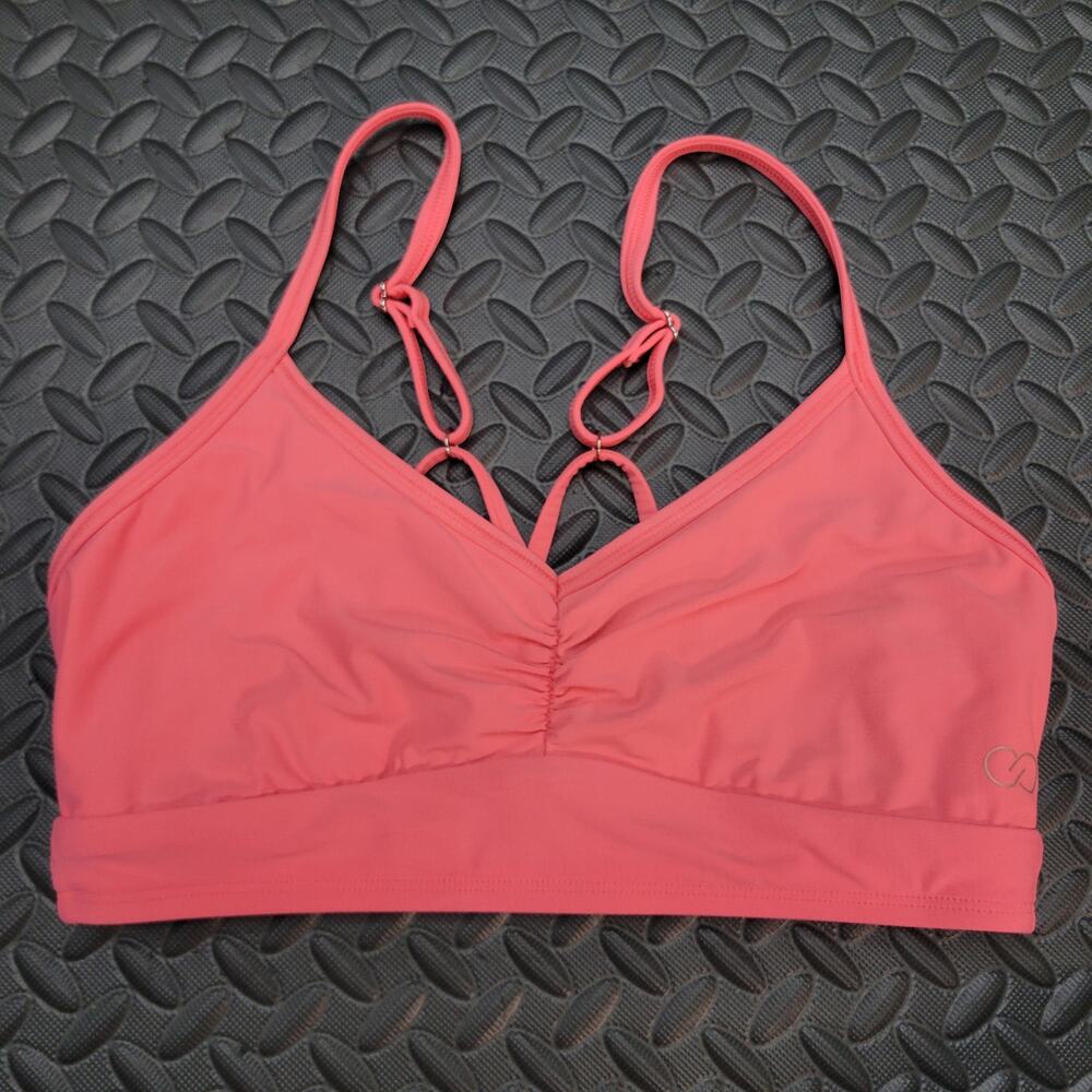 Calia by Carrie Underwood Small Pink Bikini Swim Top Summer Beach Vacation Ready